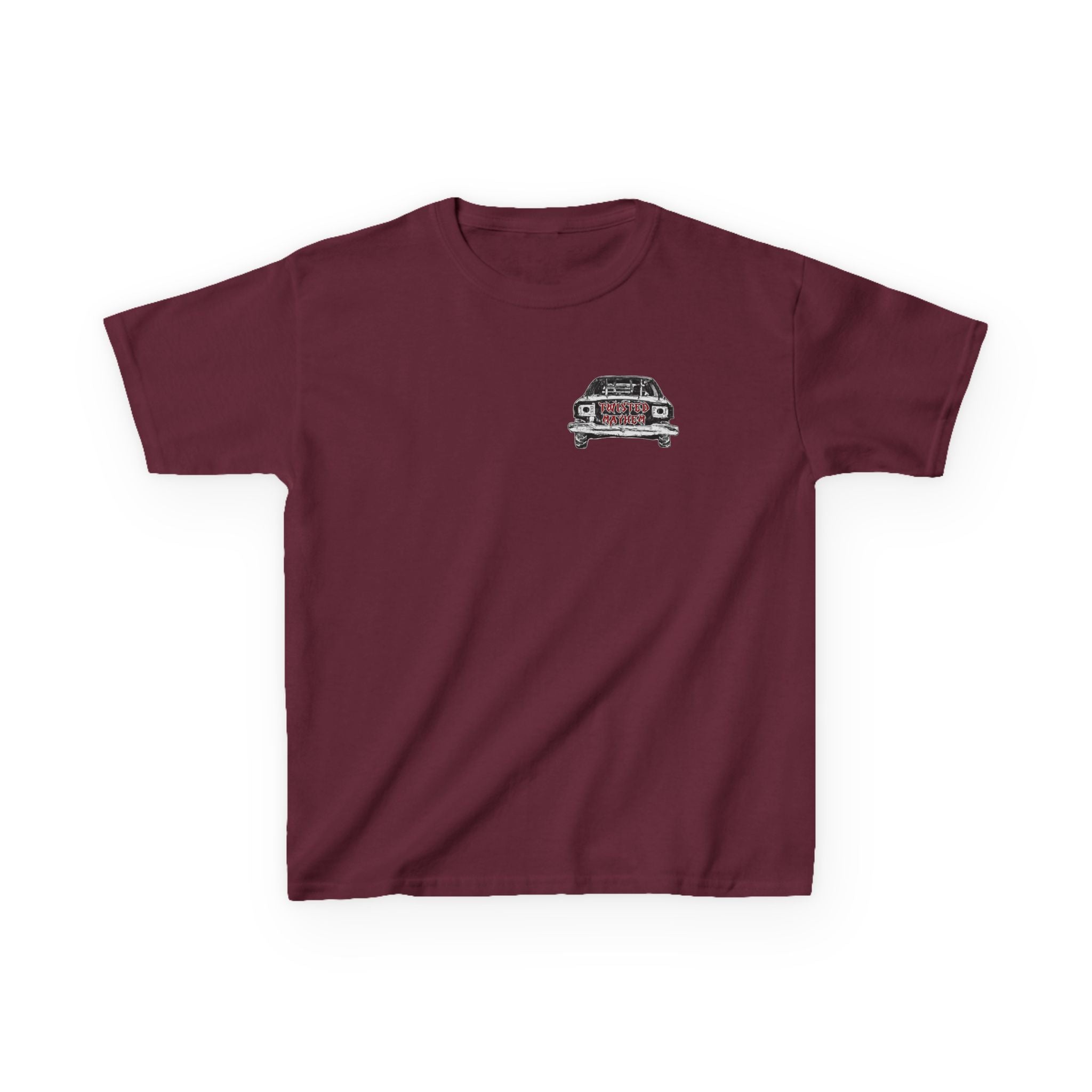 Kids T‑Shirt - 'Twisted Mayhem' Vintage Car Graphic Tee