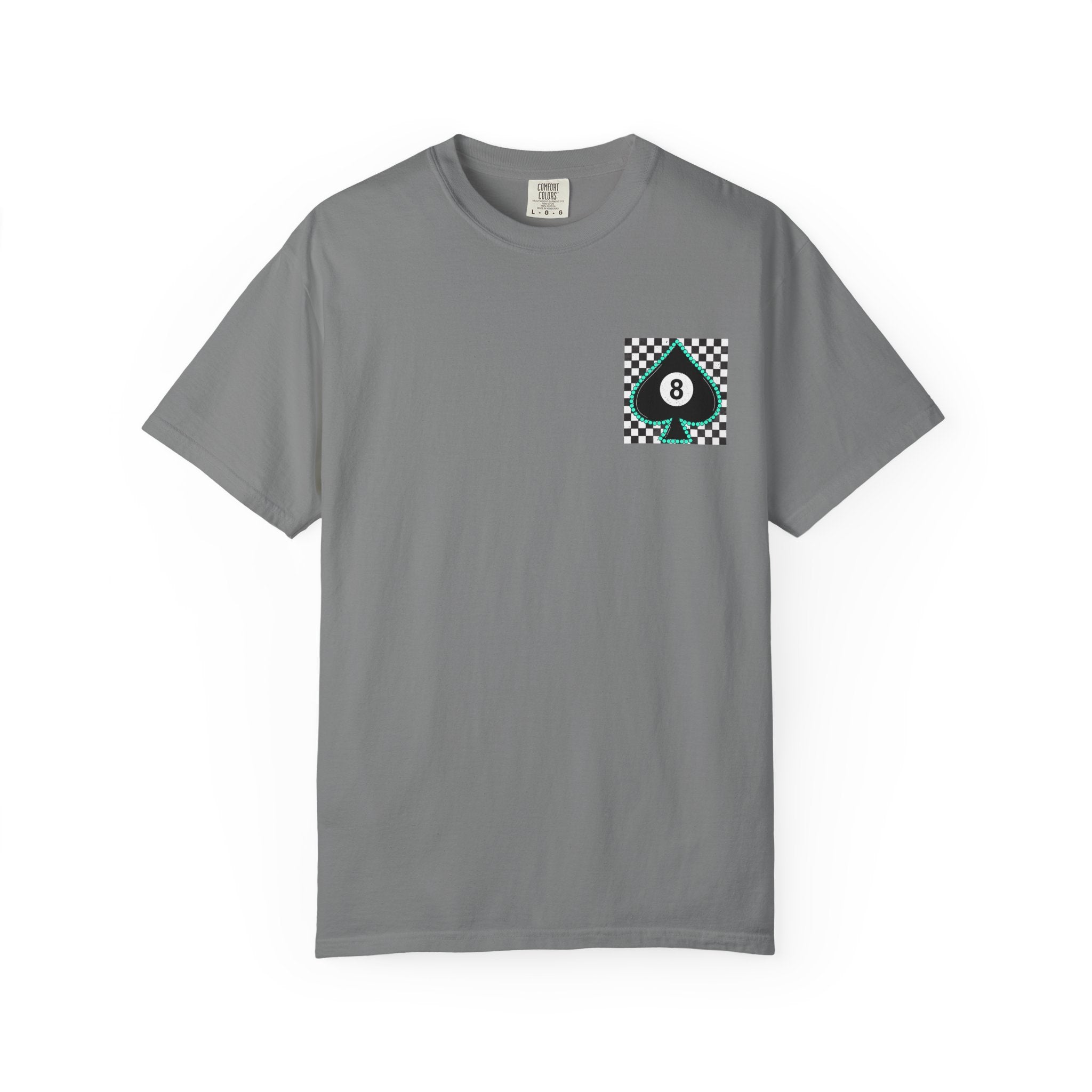 8-Ball Spade Checkerboard T-Shirt