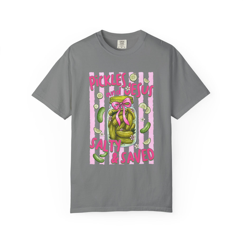 Pickles and Jesus 'Salty & Saved' T-Shirt