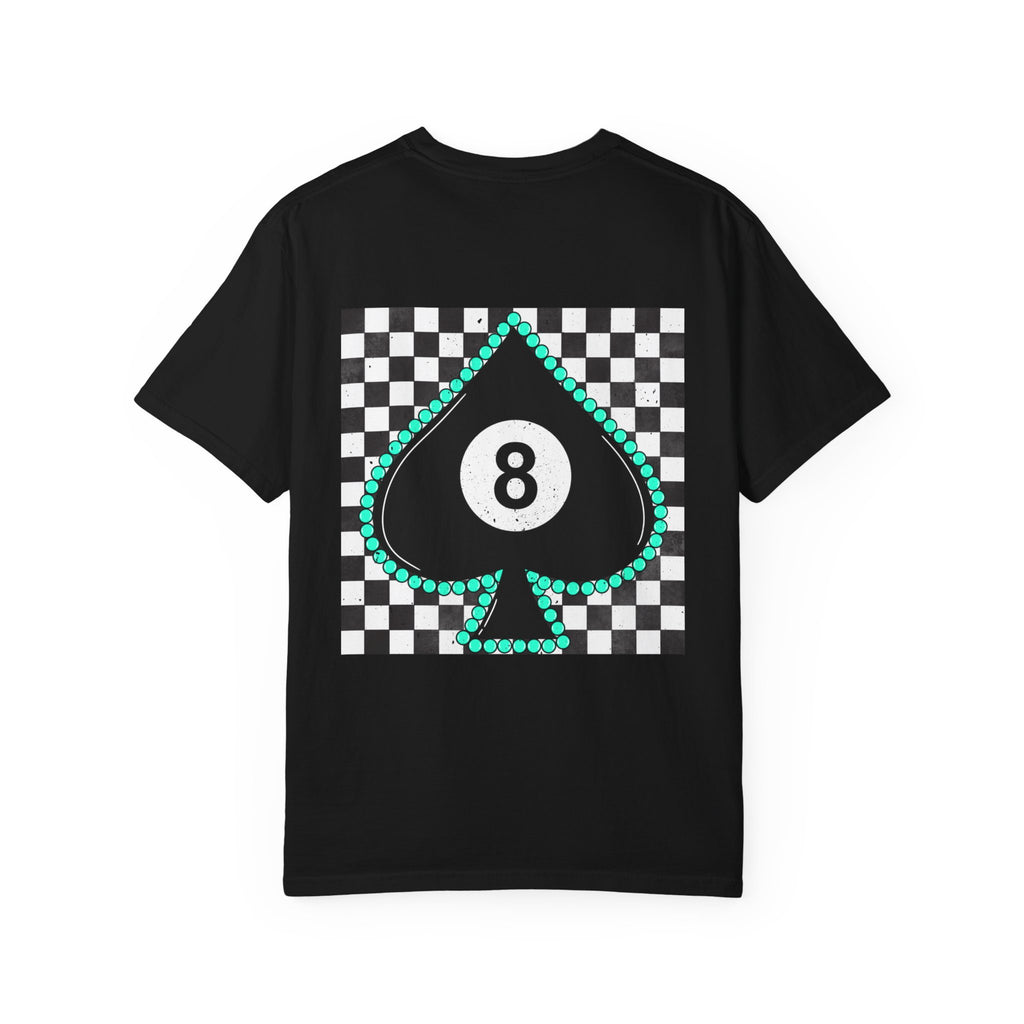 8-Ball Spade Checkerboard T-Shirt