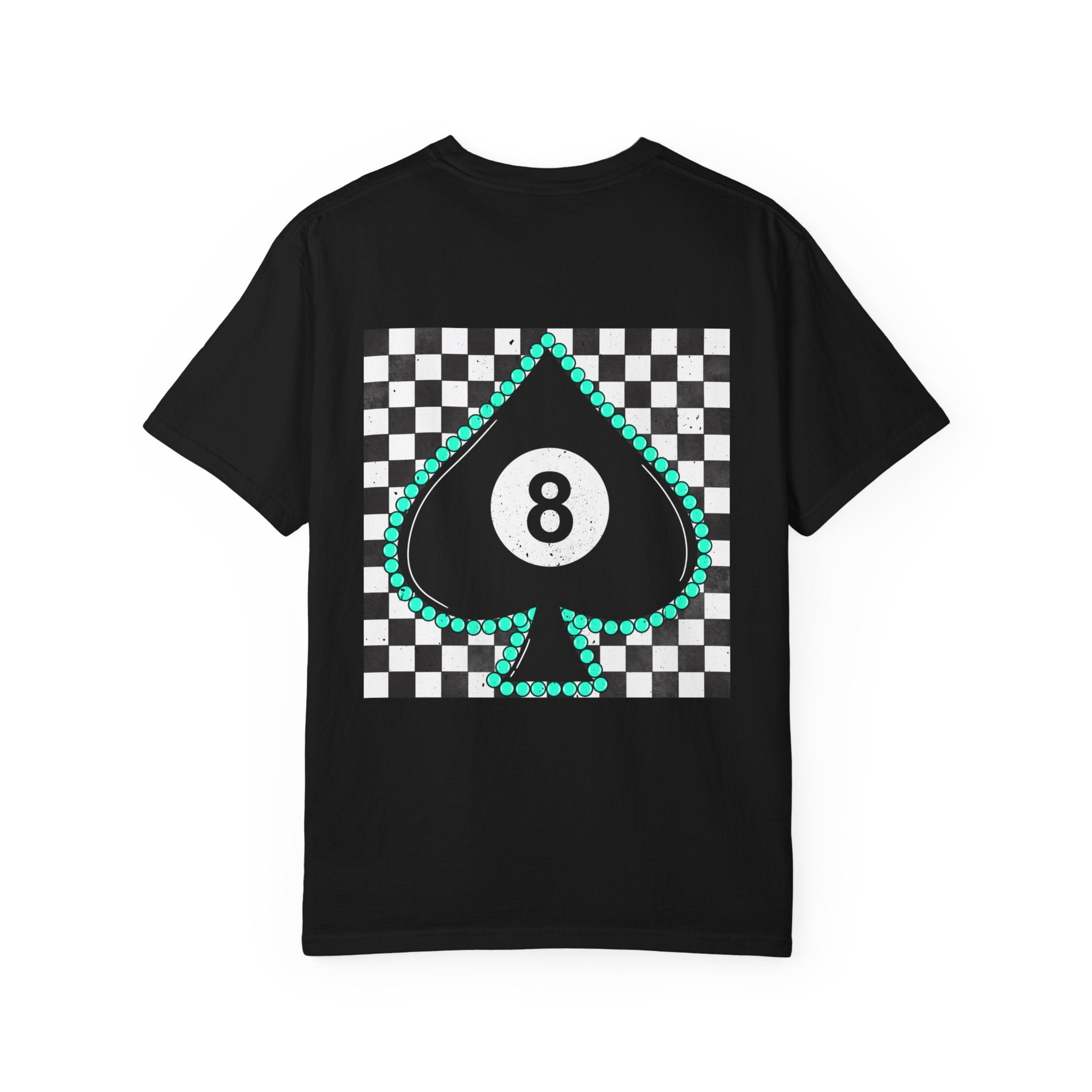 8-Ball Spade Checkerboard T-Shirt