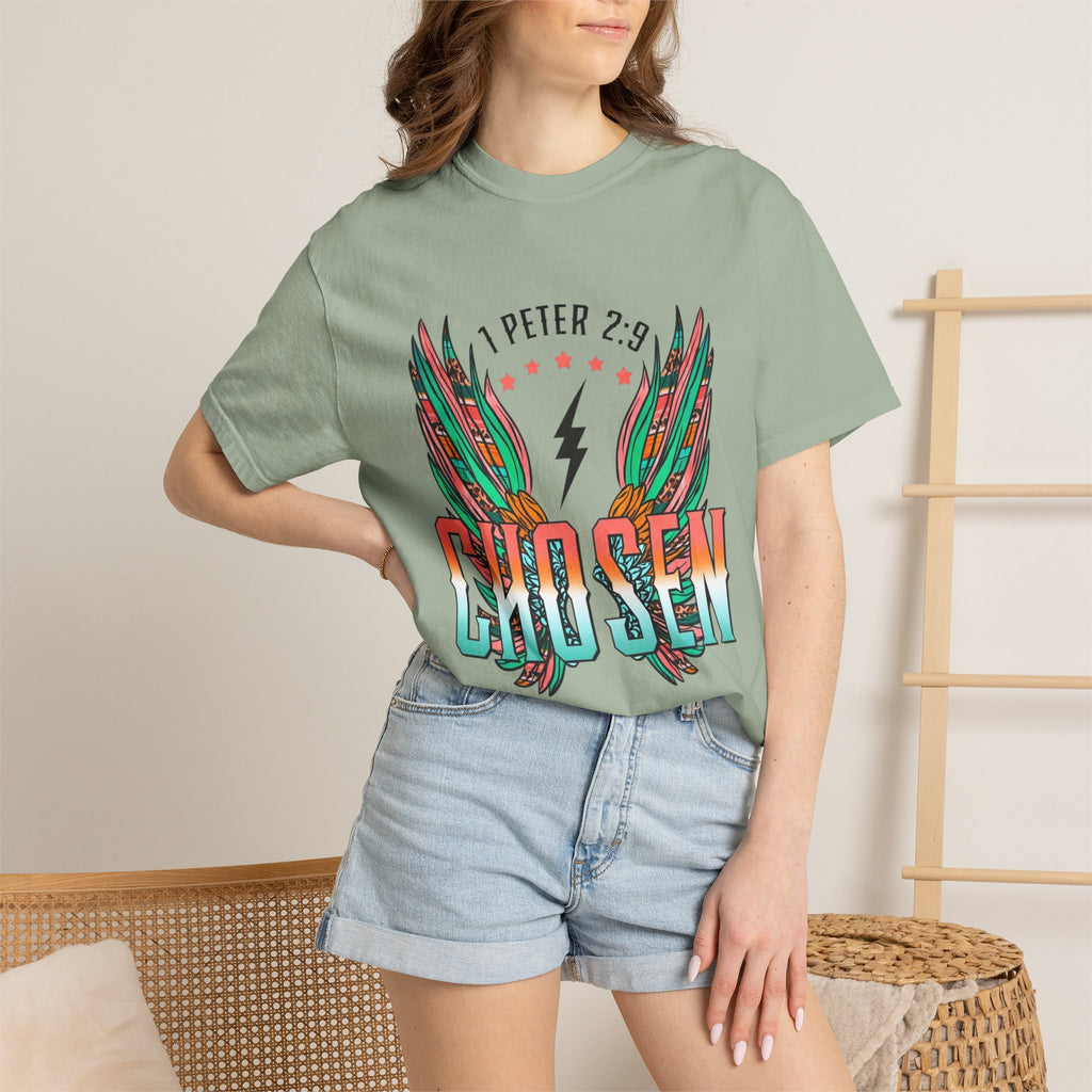 Chosen Wings T‑Shirt — 1 Peter 2:9 Inspirational Christian Tee
