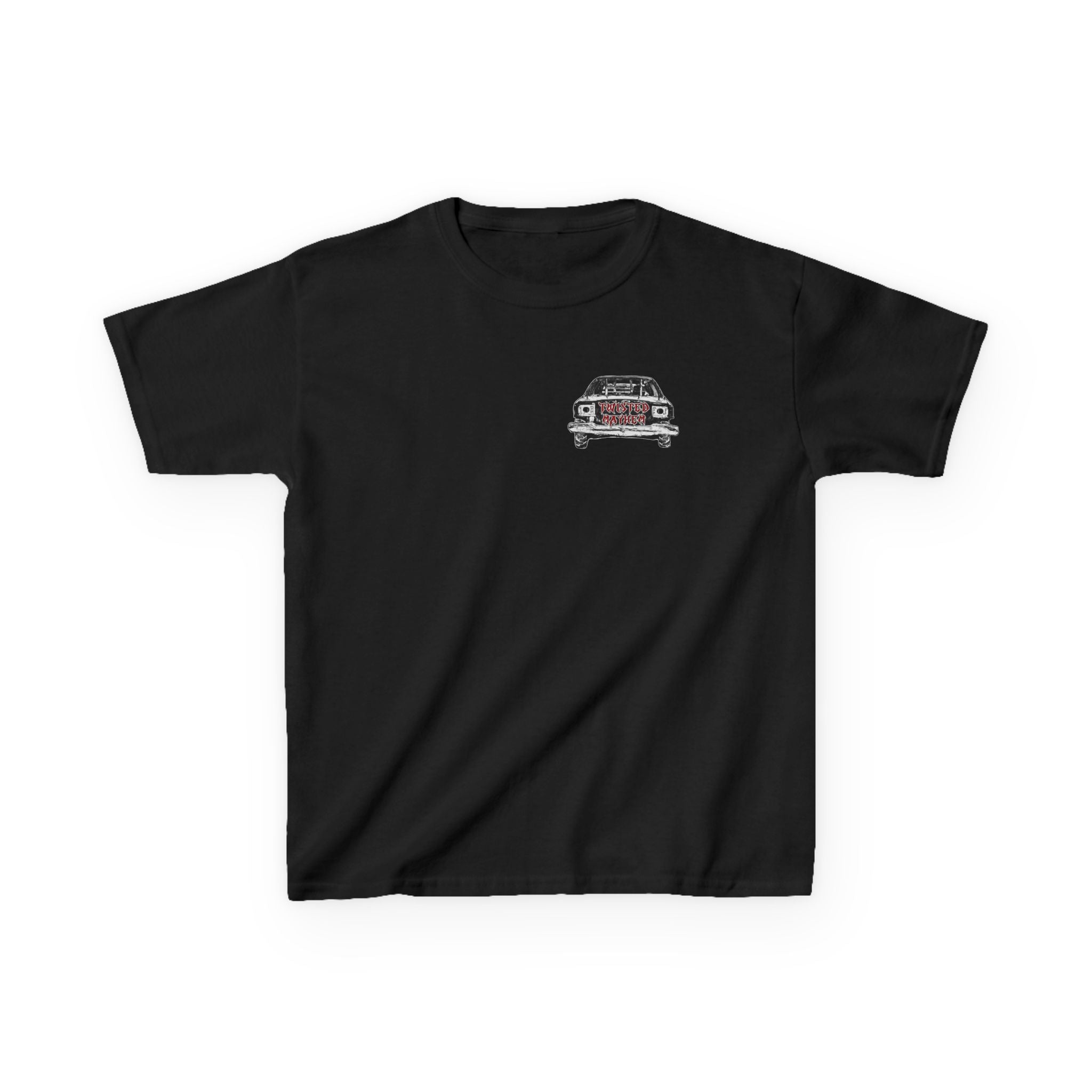 Kids T‑Shirt - 'Twisted Mayhem' Vintage Car Graphic Tee