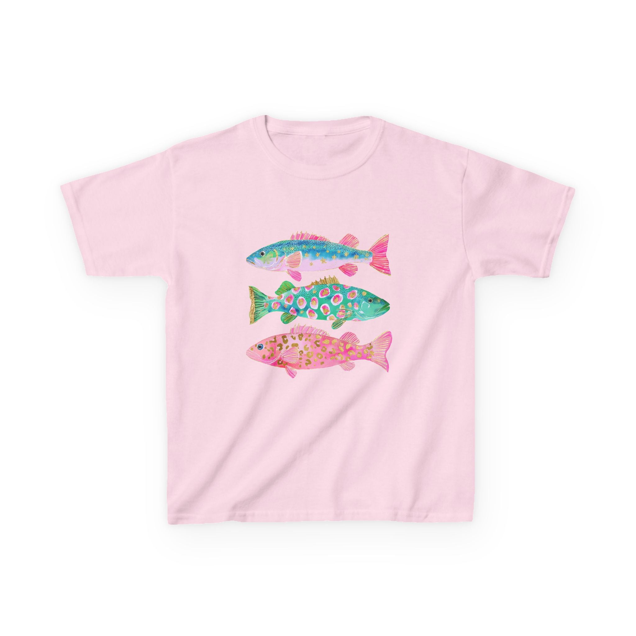 Kids Tee — Colorful Patterned Fish Graphic