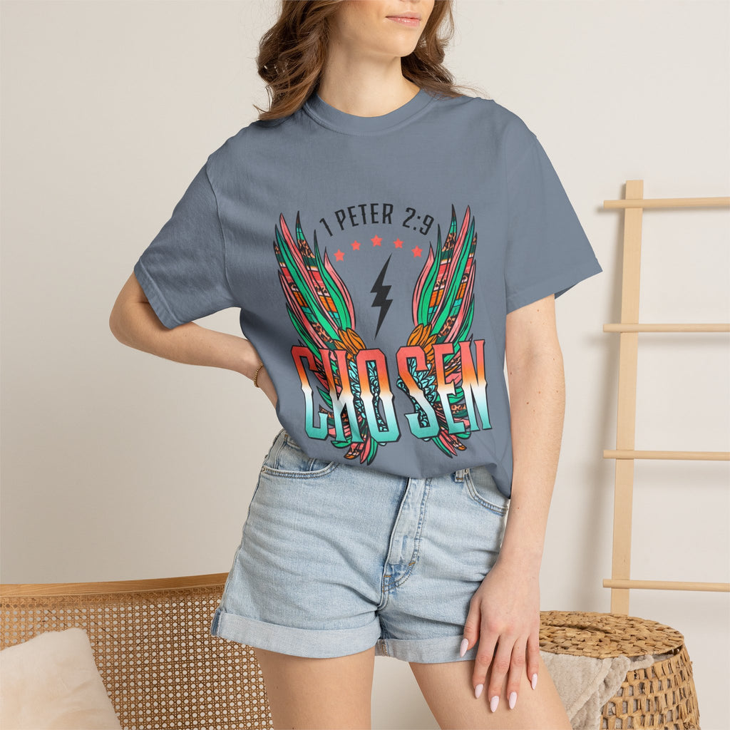 Chosen Wings T‑Shirt — 1 Peter 2:9 Inspirational Christian Tee