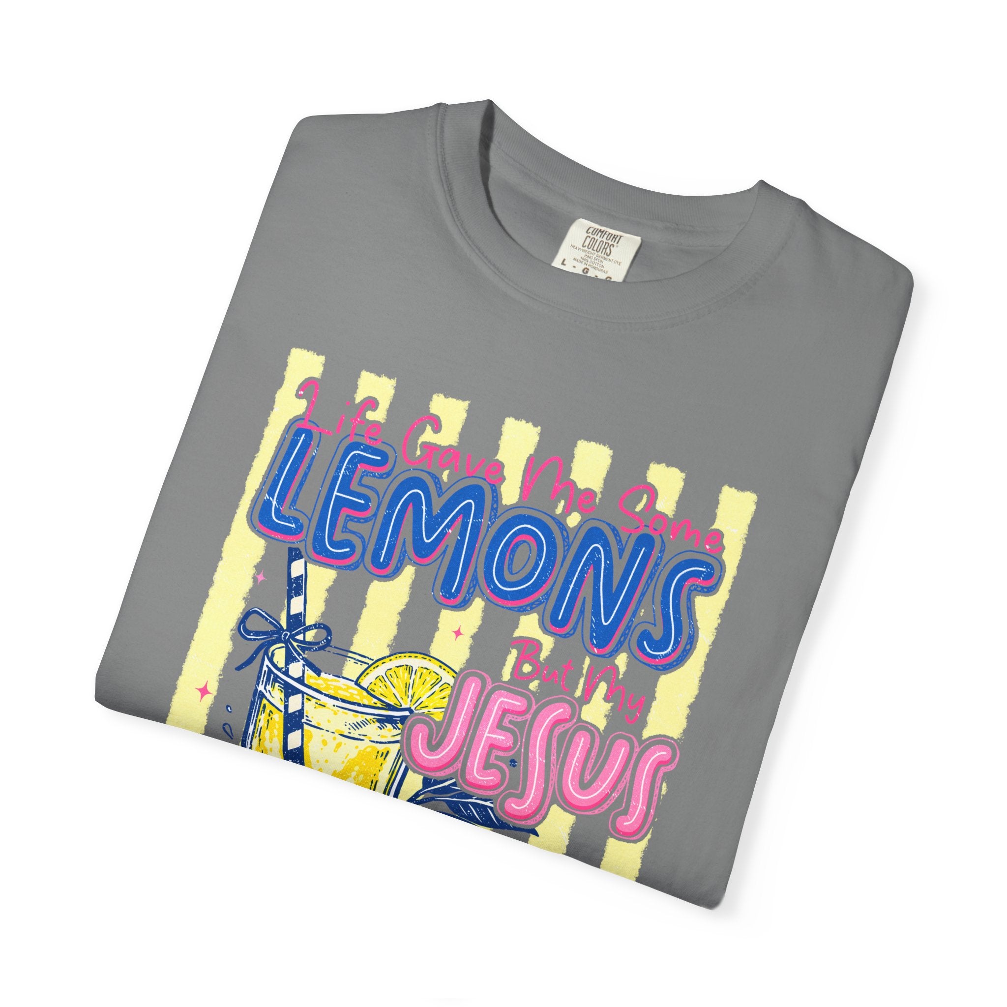 Lemons Into Lemonade Christian T‑Shirt — "When Life Gives You Lemons, Trust Jesus"