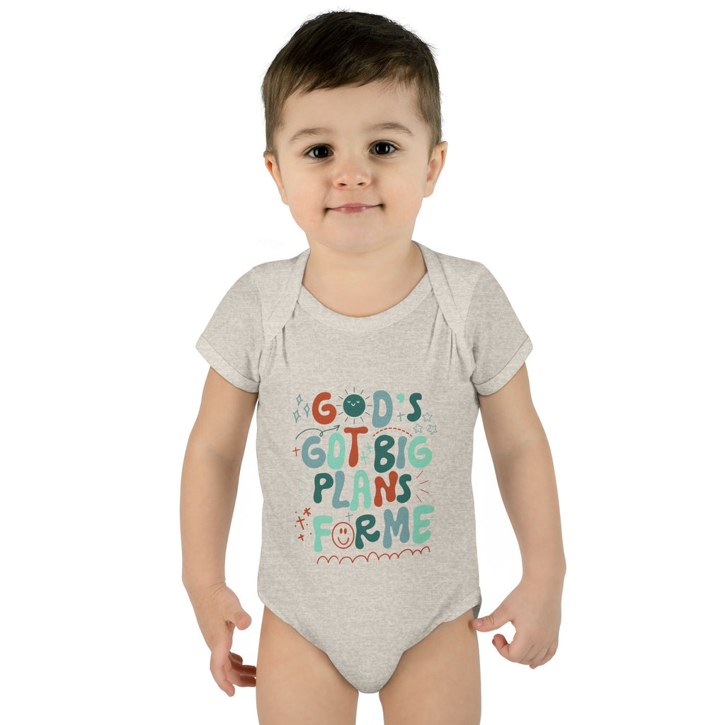 Boys God’s Got Big Plans For Me Infant Bodysuit