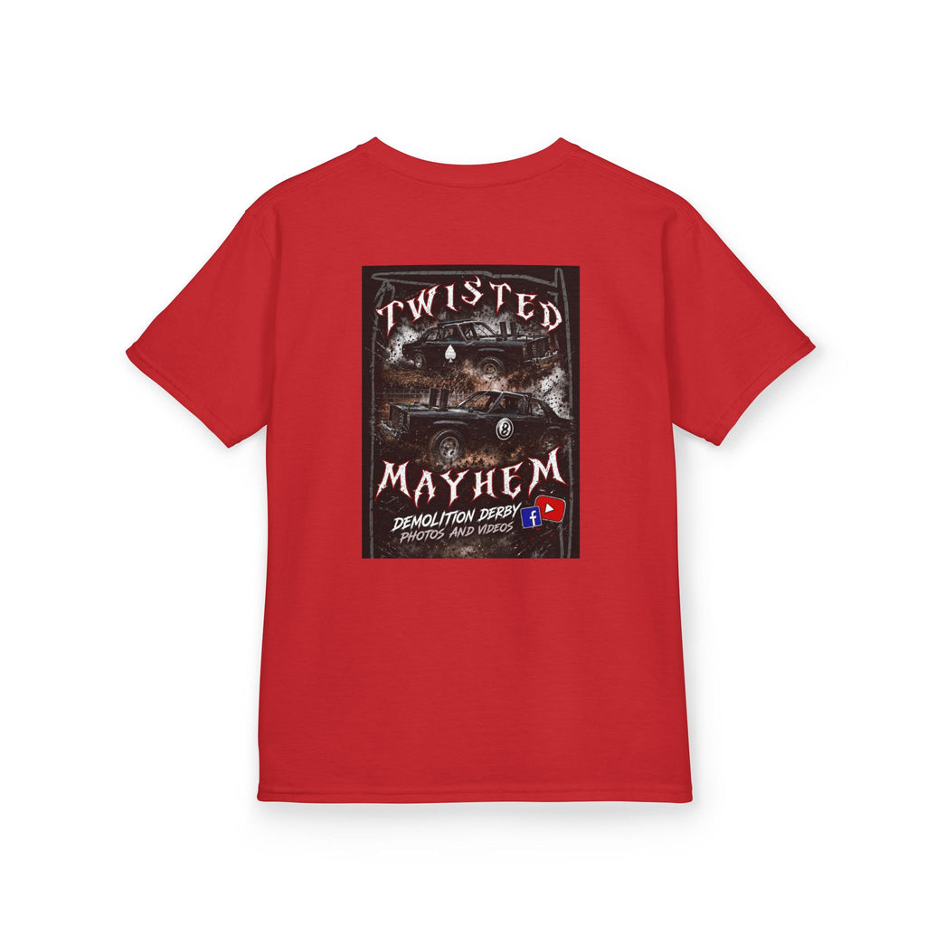 Kids T‑Shirt - 'Twisted Mayhem' Vintage Car Graphic Tee
