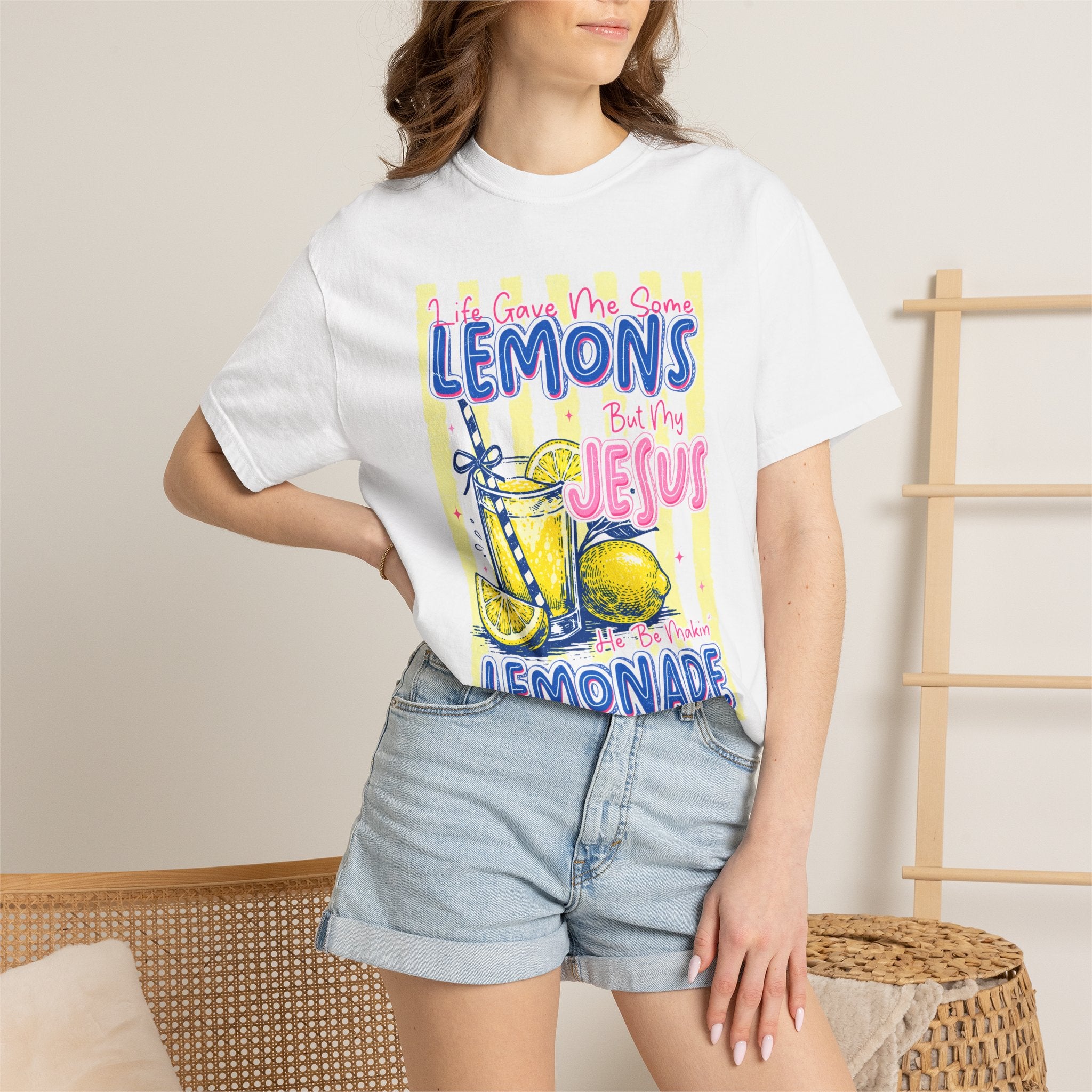 Lemons Into Lemonade Christian T‑Shirt — "When Life Gives You Lemons, Trust Jesus"