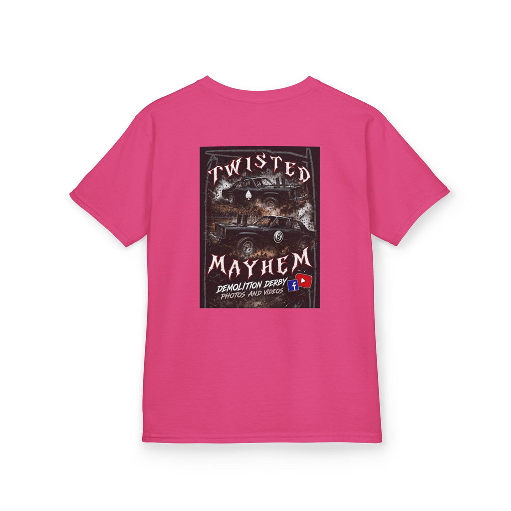 Kids T‑Shirt - 'Twisted Mayhem' Vintage Car Graphic Tee