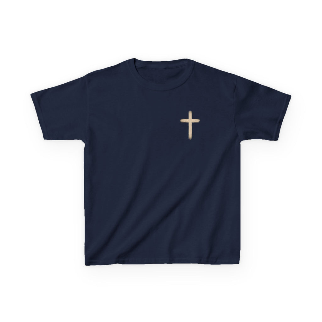 Kids T-Shirt — John 3:16 Cross Design Christian Youth Tee