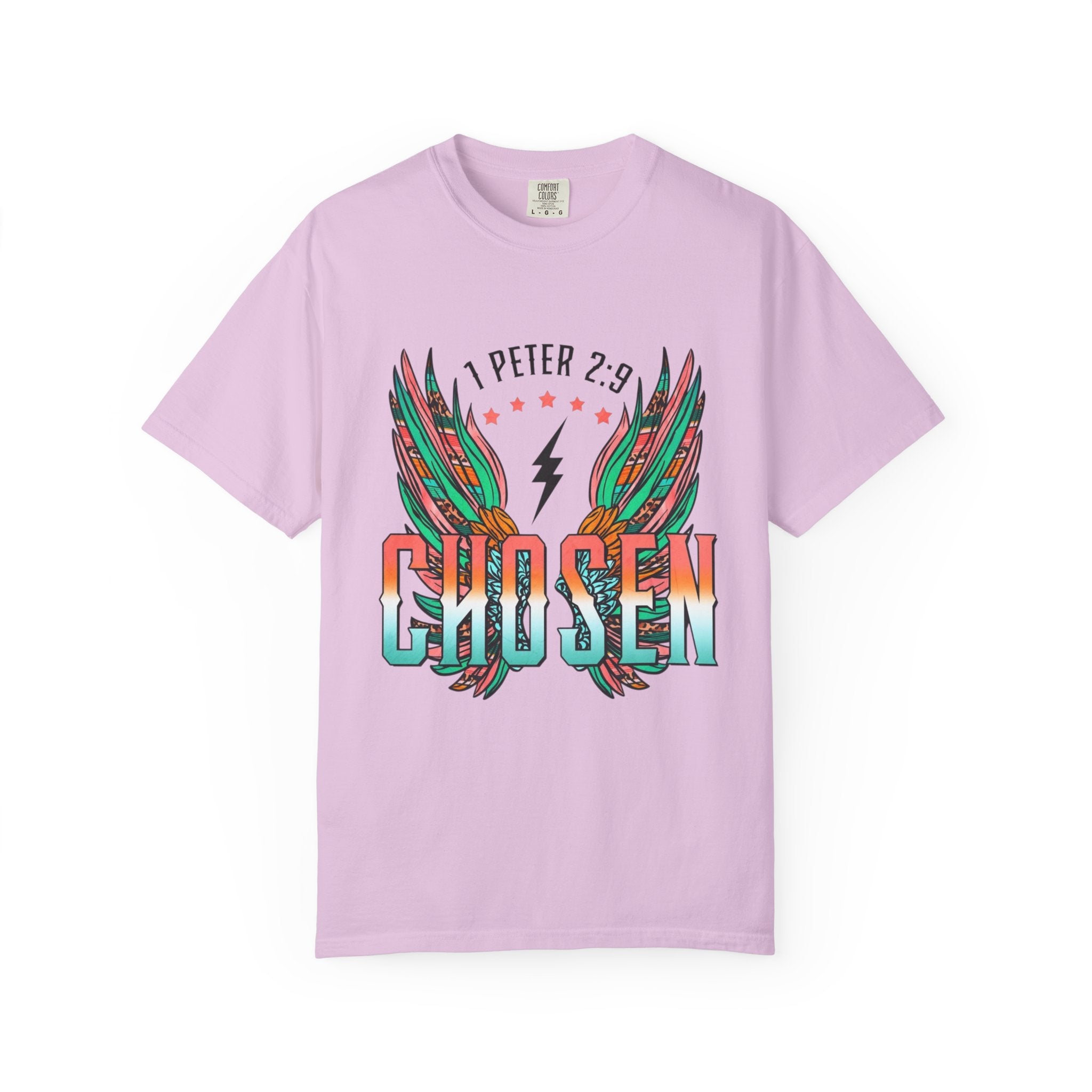 Chosen Wings T‑Shirt — 1 Peter 2:9 Inspirational Christian Tee