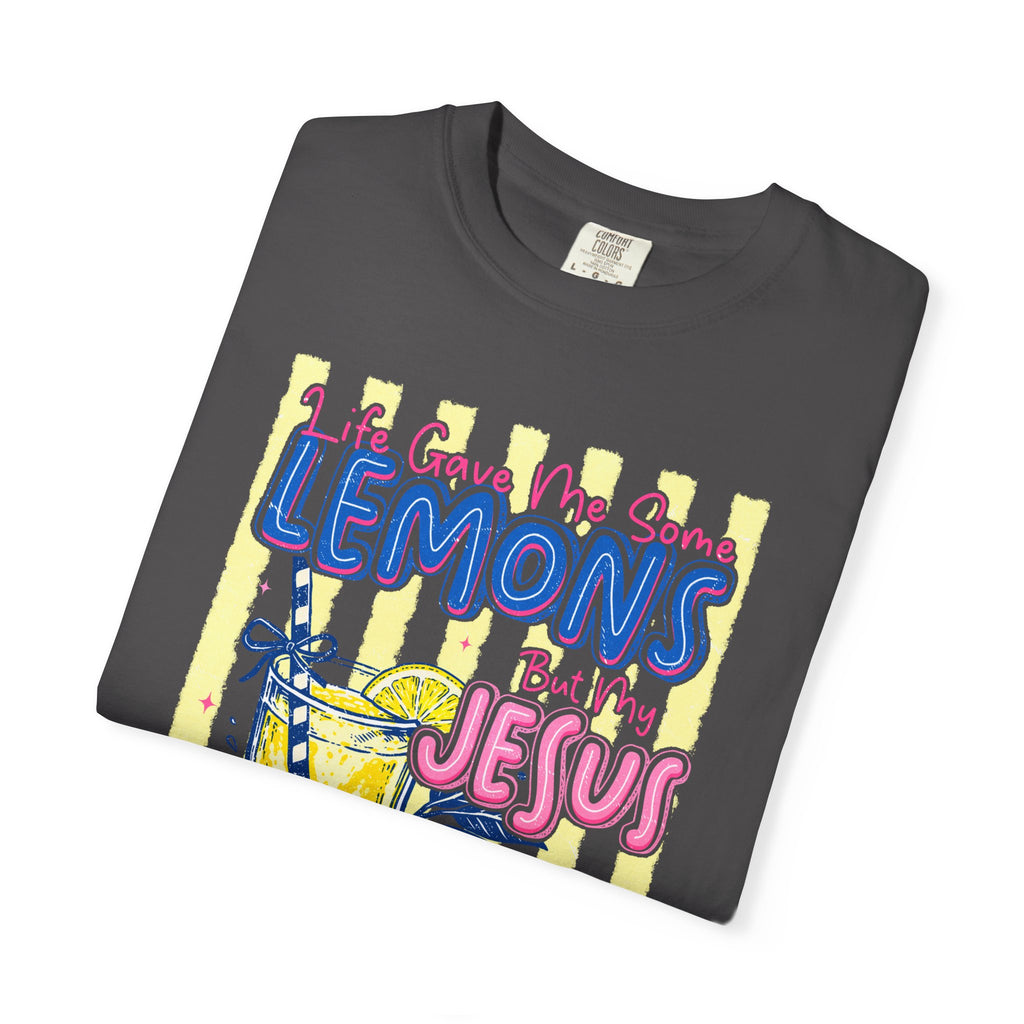 Lemons Into Lemonade Christian T‑Shirt — "When Life Gives You Lemons, Trust Jesus"