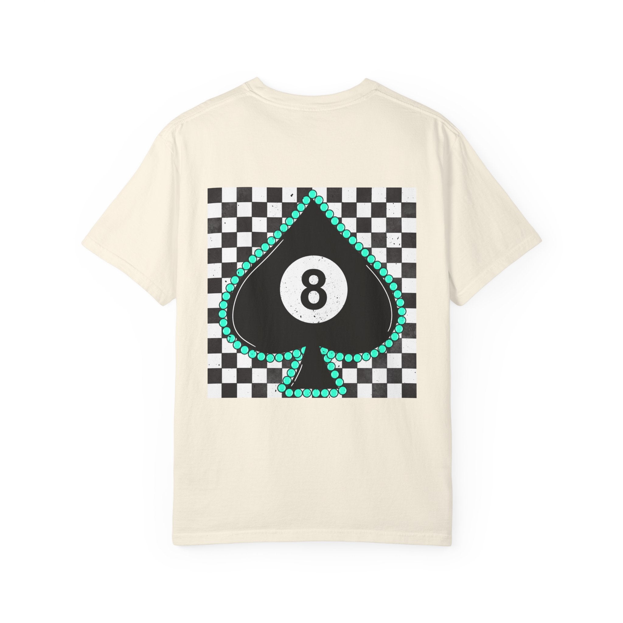 8-Ball Spade Checkerboard T-Shirt