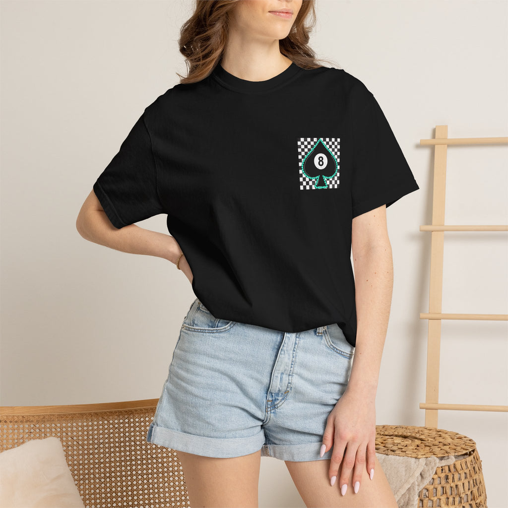 8-Ball Spade Checkerboard T-Shirt