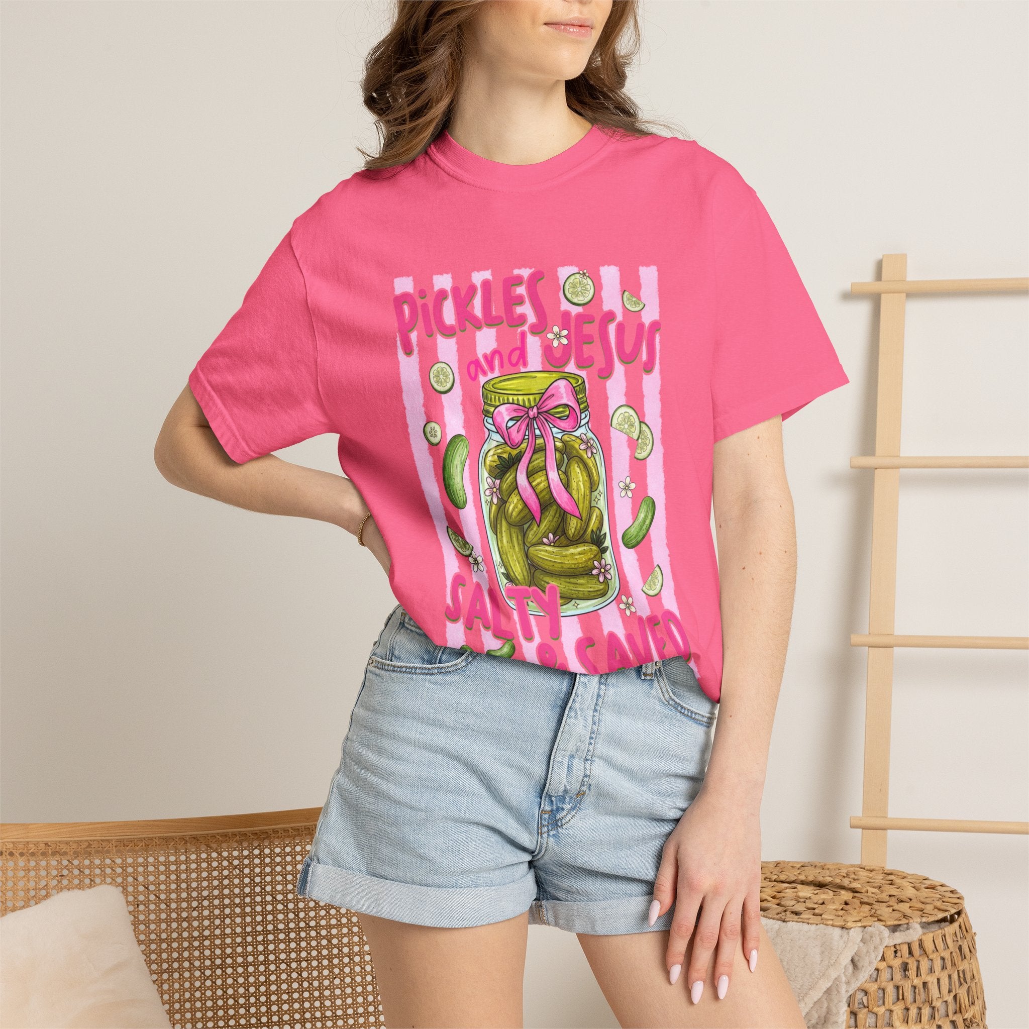 Pickles and Jesus 'Salty & Saved' T-Shirt