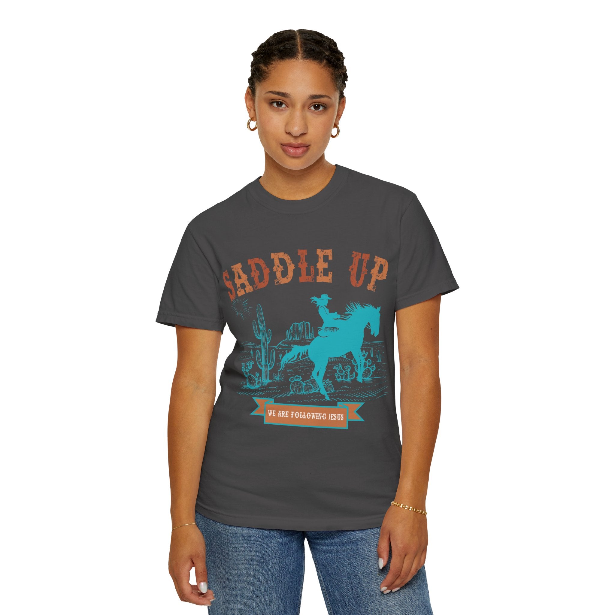 Saddle Up Cowboy Graphic T-Shirt — 'Saddle Up' Western Rodeo Tee