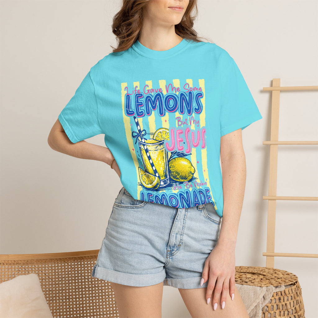 Lemons Into Lemonade Christian T‑Shirt — "When Life Gives You Lemons, Trust Jesus"