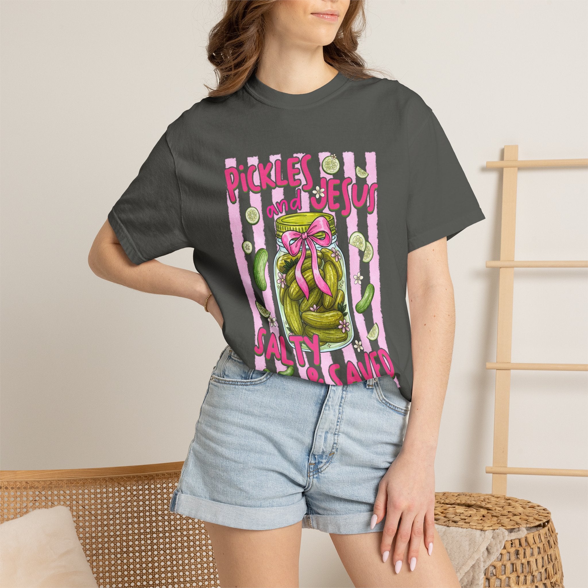 Pickles and Jesus 'Salty & Saved' T-Shirt