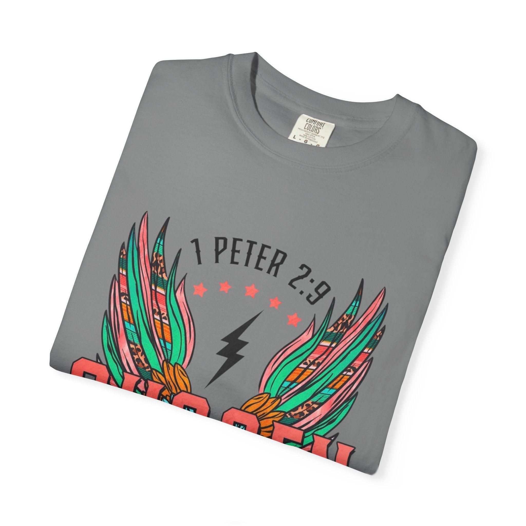 Chosen Wings T‑Shirt — 1 Peter 2:9 Inspirational Christian Tee