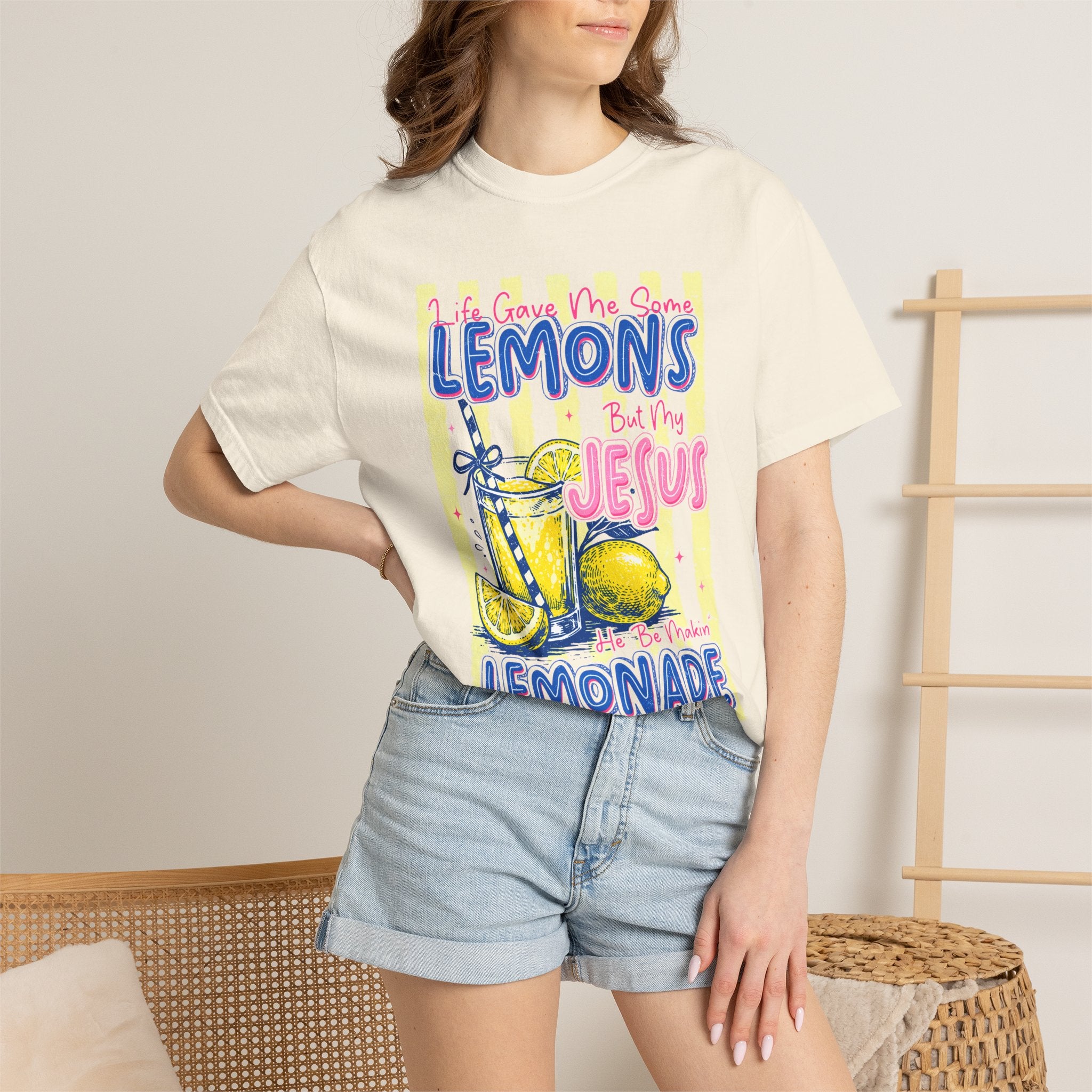Lemons Into Lemonade Christian T‑Shirt — "When Life Gives You Lemons, Trust Jesus"