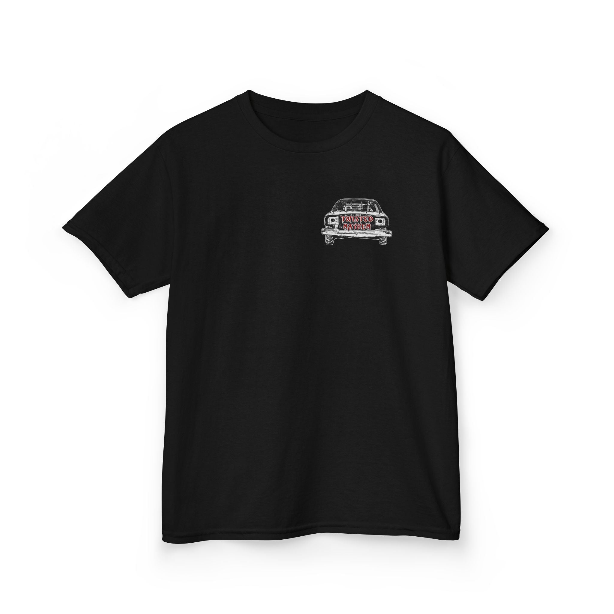 Kids T‑Shirt - 'Twisted Mayhem' Vintage Car Graphic Tee