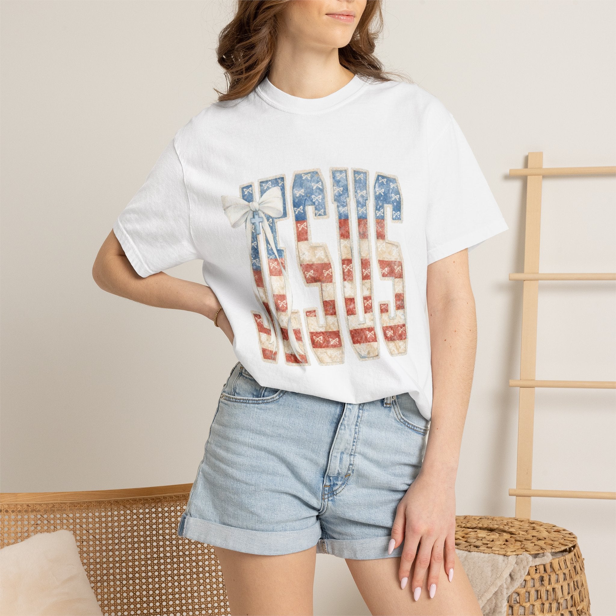 Jesus American Flag T-Shirt — Patriotic Christian Tee