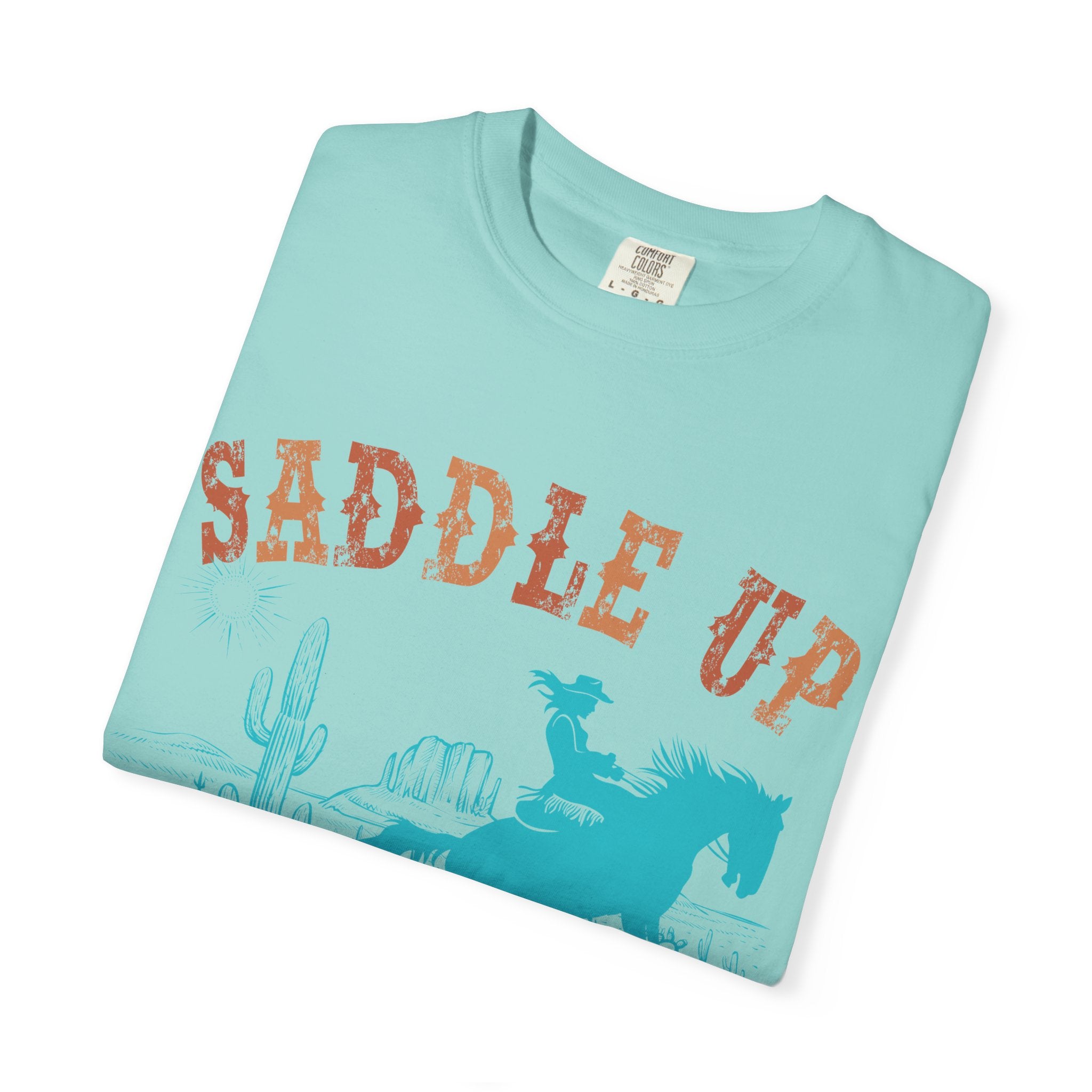 Saddle Up Cowboy Graphic T-Shirt — 'Saddle Up' Western Rodeo Tee