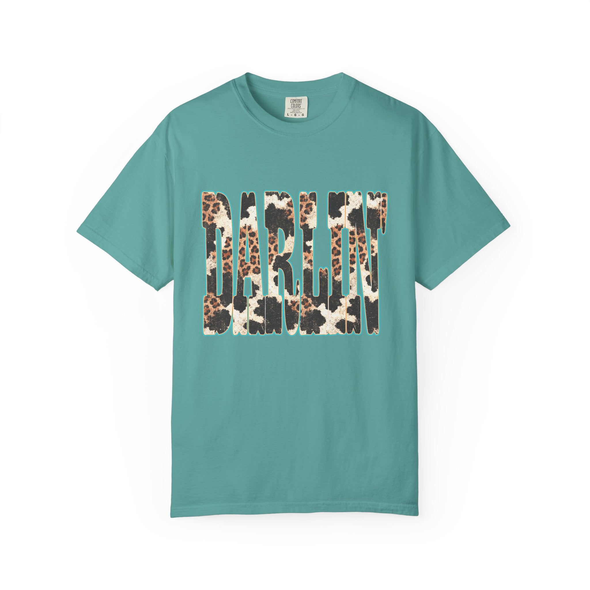 Darlin' Leopard Print T-Shirt — Women's Southern Cowgirl Graphic Tee