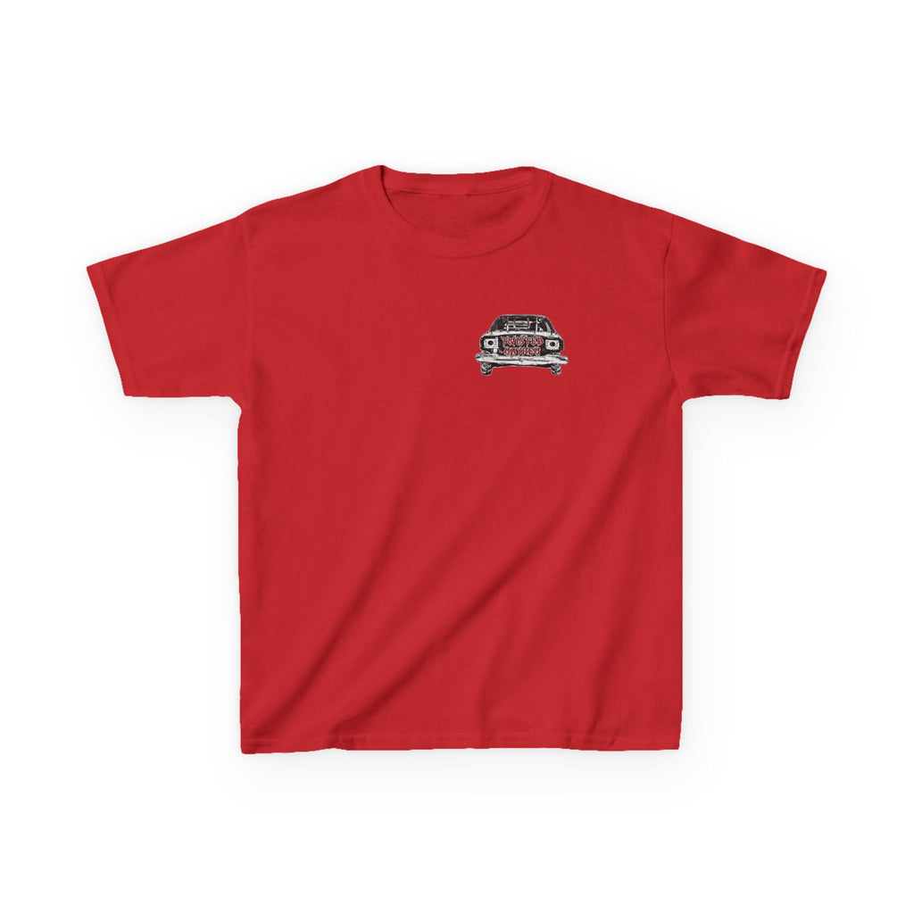 Kids T‑Shirt - 'Twisted Mayhem' Vintage Car Graphic Tee