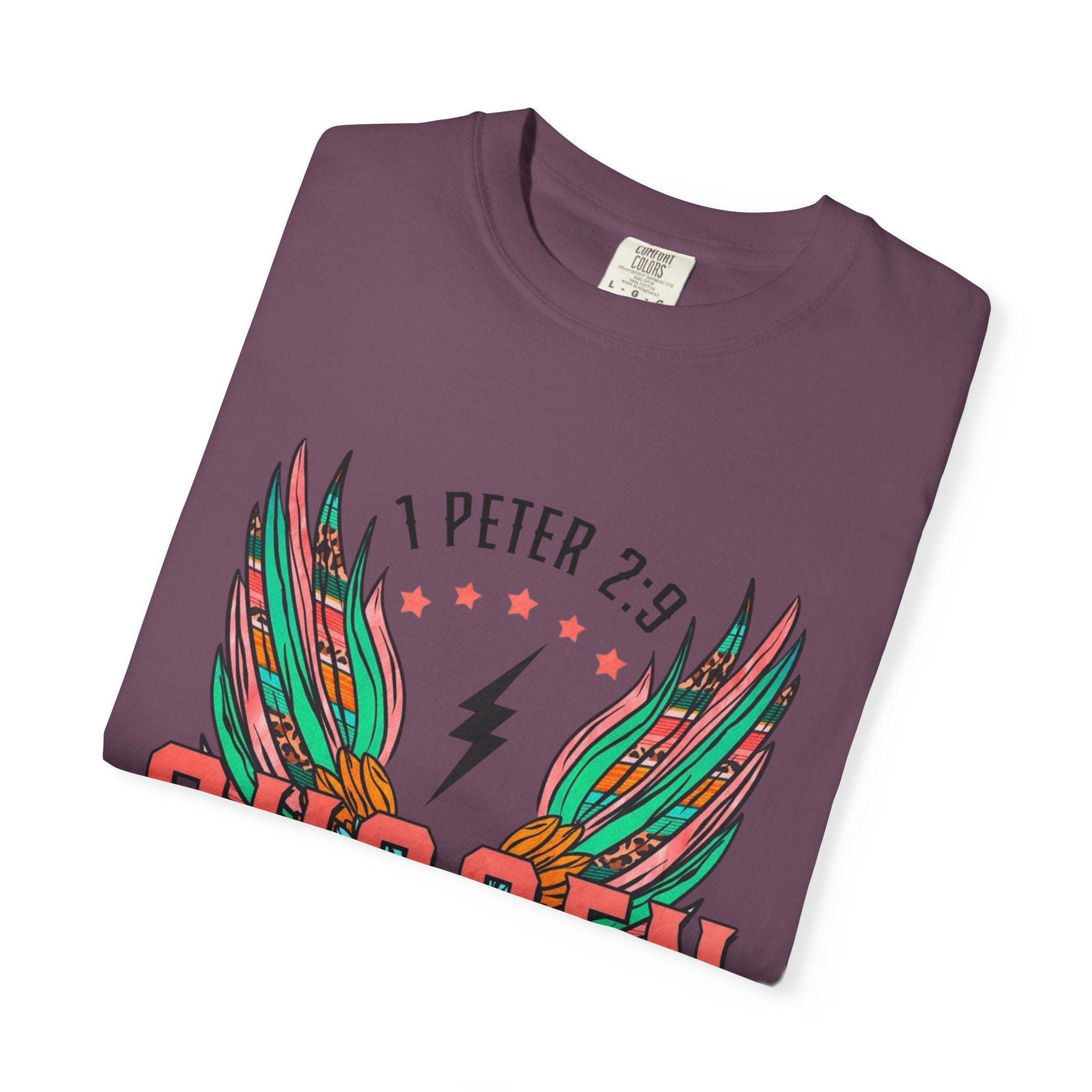Chosen Wings T‑Shirt — 1 Peter 2:9 Inspirational Christian Tee