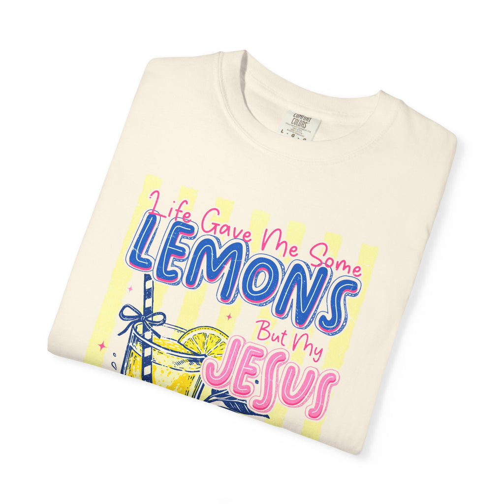 Lemons Into Lemonade Christian T‑Shirt — "When Life Gives You Lemons, Trust Jesus"