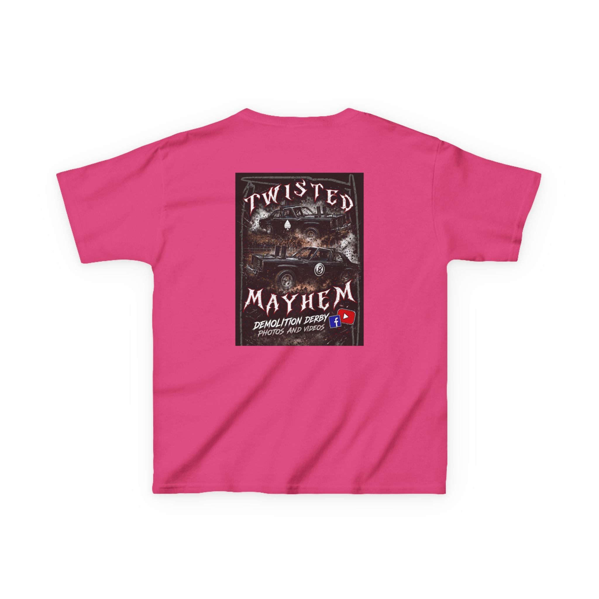 Kids T‑Shirt - 'Twisted Mayhem' Vintage Car Graphic Tee
