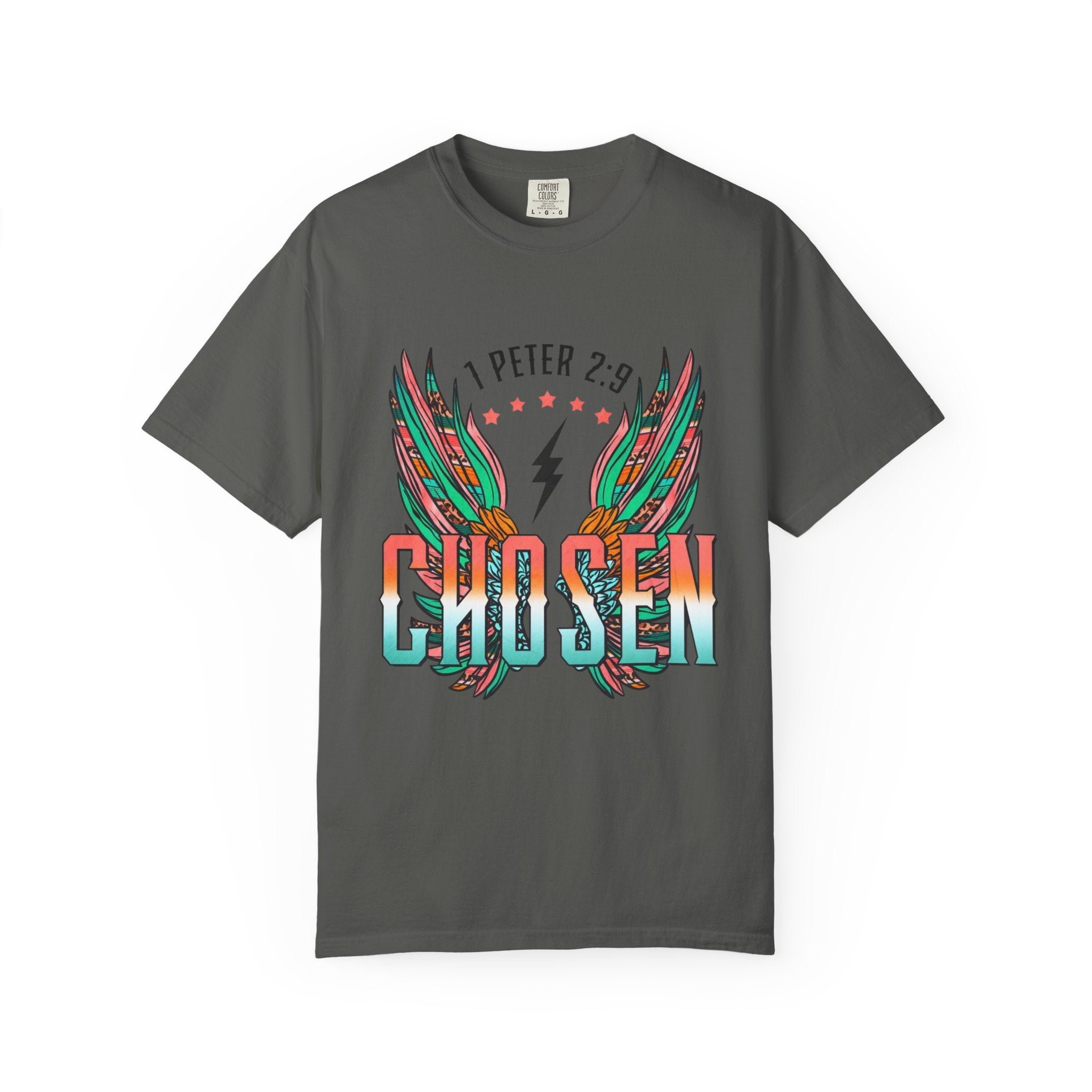 Chosen Wings T‑Shirt — 1 Peter 2:9 Inspirational Christian Tee