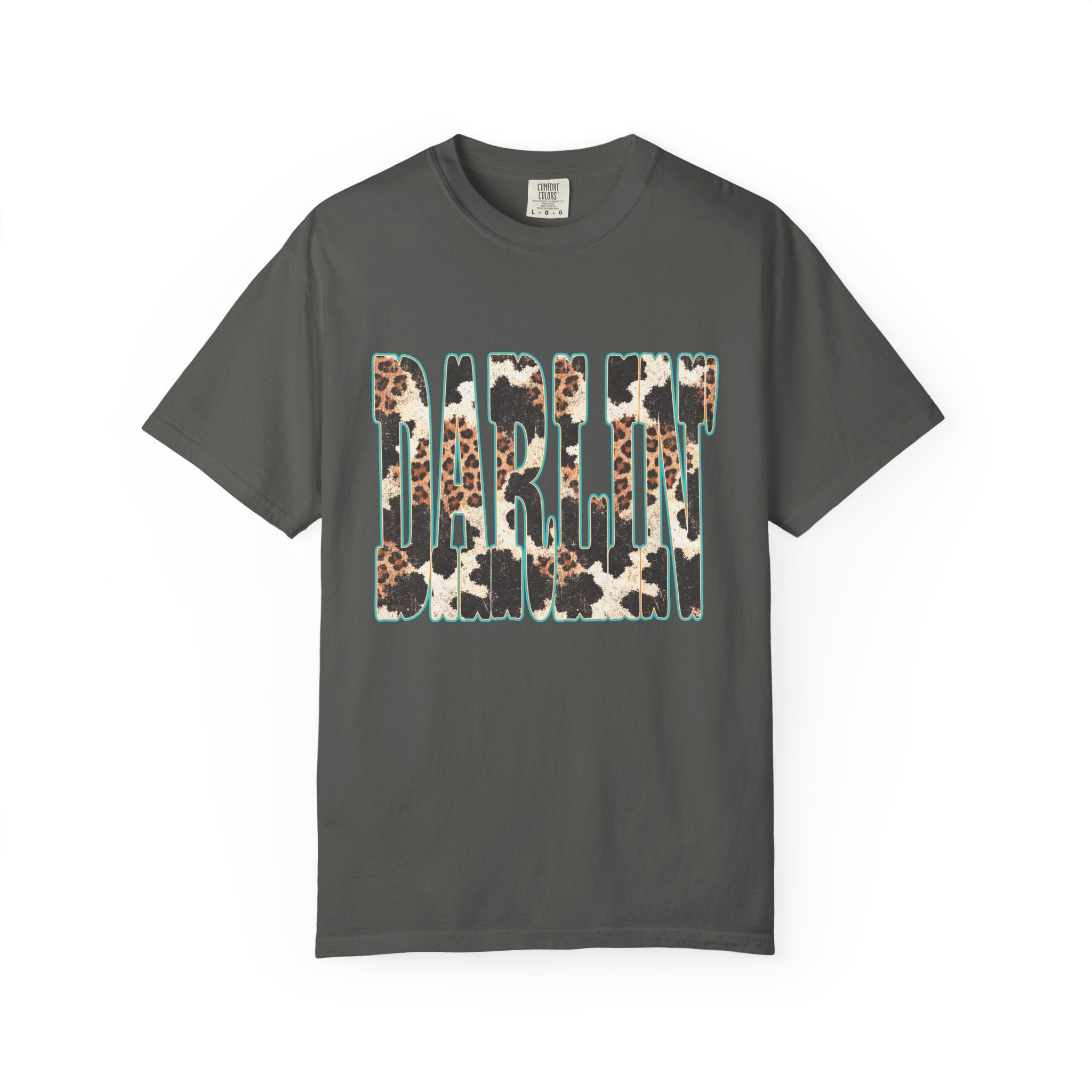 Darlin' Leopard Print T-Shirt — Women's Southern Cowgirl Graphic Tee